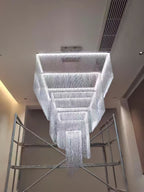Caeluvyn Postmodern Chain Tassel Metal Chandelier