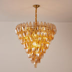 Aurora Chandelier Amber Empire Prism
