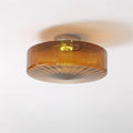 June  Amber Glass  Ceiling Light