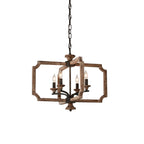 Eirikuvyi Vintage Creativity Metal Wood Lantern Pendant Lamp
