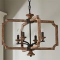 Eirikuvyi Vintage Creativity Metal Wood Lantern Pendant Lamp
