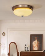 Povio Glass Flush Mount Ceiling Light