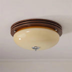 Povio Glass Flush Mount Ceiling Light