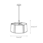 Gloruvyn Modern Minimalist Natural Metal Chandelier