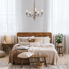 Fljotuvyi Individual Creativity Wood Metal Chandelier