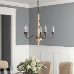 Fljotuvyi Individual Creativity Wood Metal Chandelier