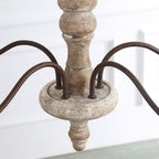 Fljotuvyi Individual Creativity Wood Metal Chandelier