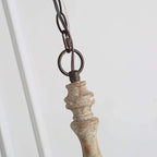 Fljotuvyi Individual Creativity Wood Metal Chandelier