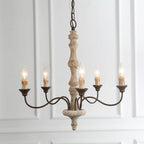 Fljotuvyi Individual Creativity Wood Metal Chandelier