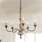 Fljotuvyi Individual Creativity Wood Metal Chandelier