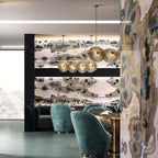 Himinuvyn Nordic Modern Metal Crystal Chandelier