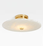 Jarnbruvyn Modern Brass Alabaster Ceiling Light