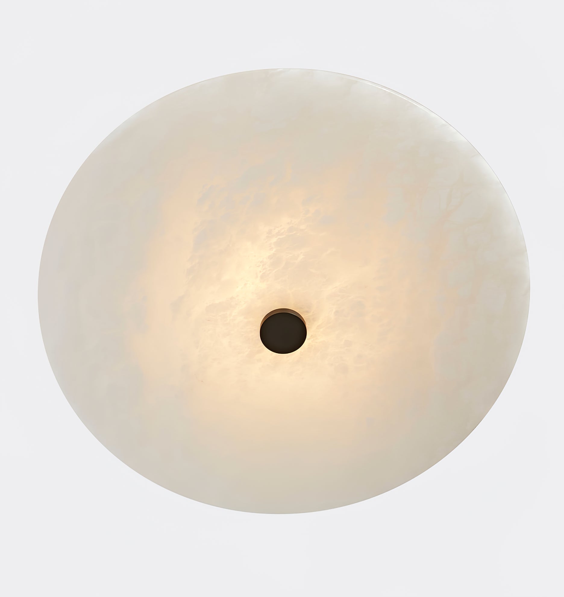Jarnbruvyn Modern Brass Alabaster Ceiling Light