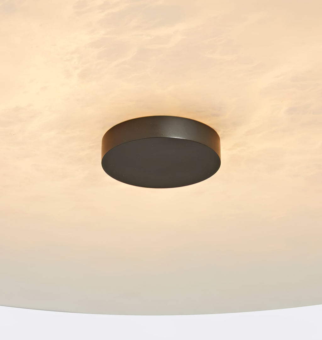 Jarnbruvyn Modern Brass Alabaster Ceiling Light
