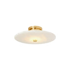 Jarnbruvyn Modern Brass Alabaster Ceiling Light