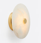 Jarnbruvyn Modern Brass Alabaster Ceiling Light