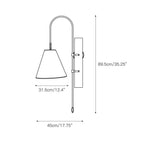 Ildvuvyi Modern Premium Brass Fabric Metal Wall Lamp