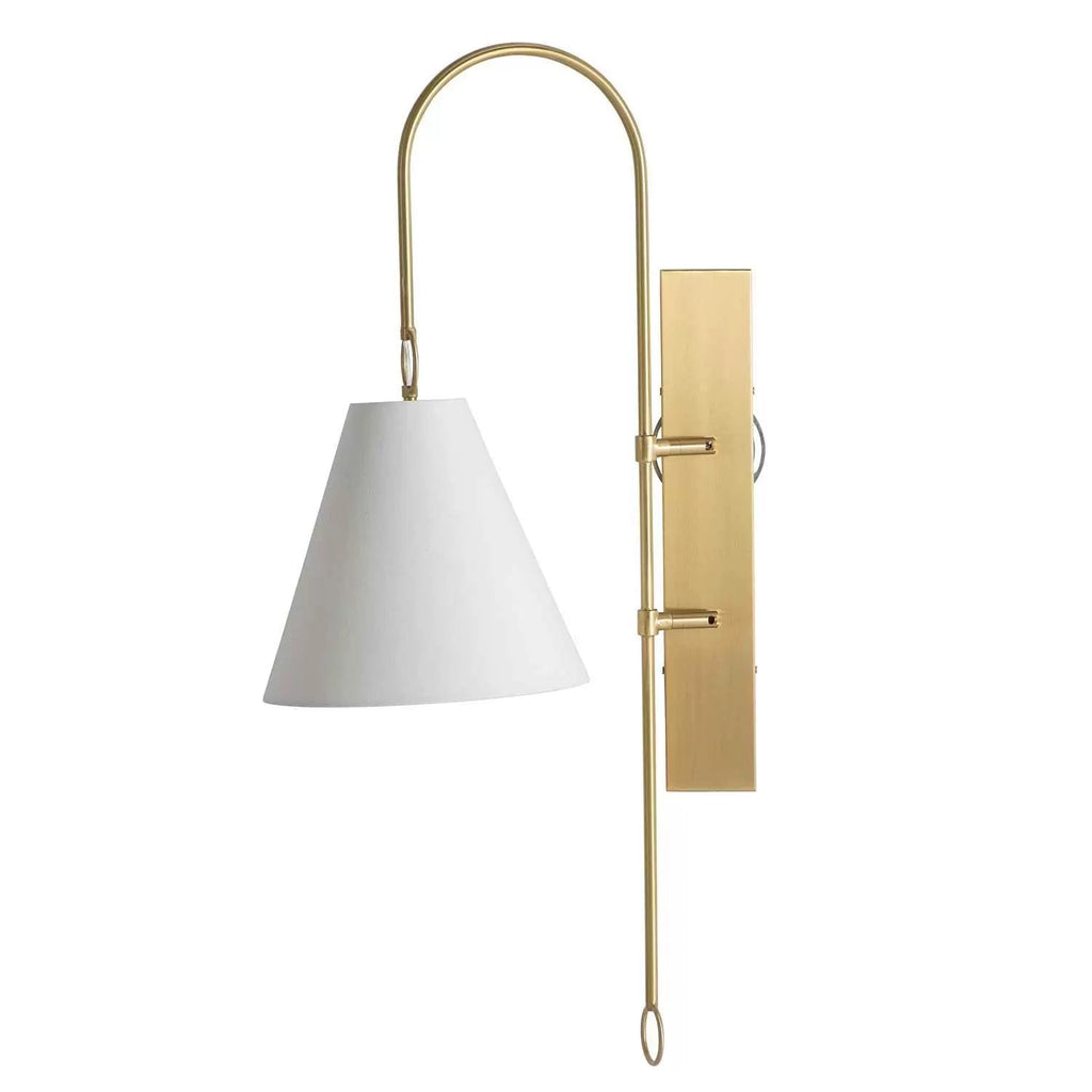 Ildvuvyi Modern Premium Brass Fabric Metal Wall Lamp