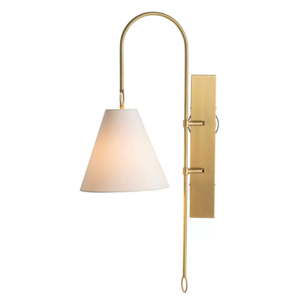 Ildvuvyi Modern Premium Brass Fabric Metal Wall Lamp