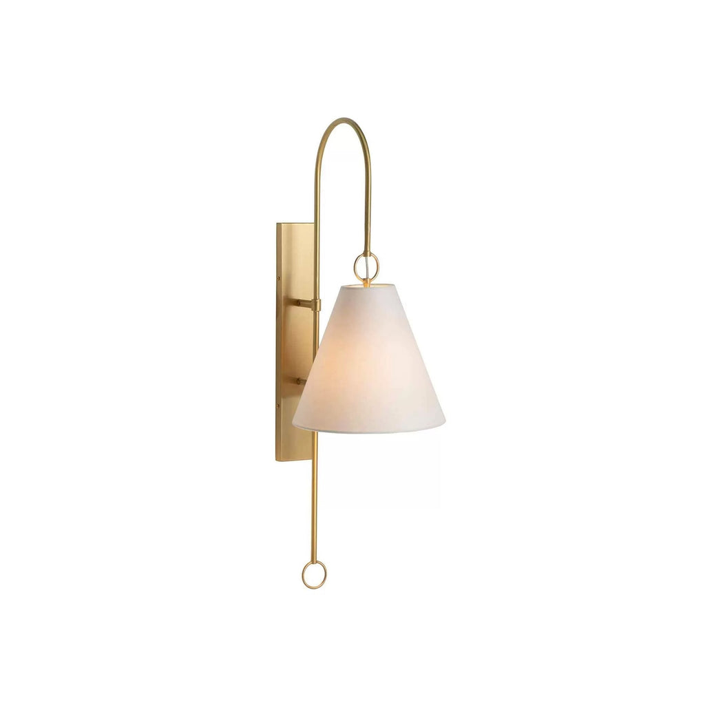 Ildvuvyi Modern Premium Brass Fabric Metal Wall Lamp