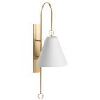 Ildvuvyi Modern Premium Brass Fabric Metal Wall Lamp
