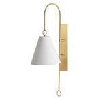 Ildvuvyi Modern Premium Brass Fabric Metal Wall Lamp