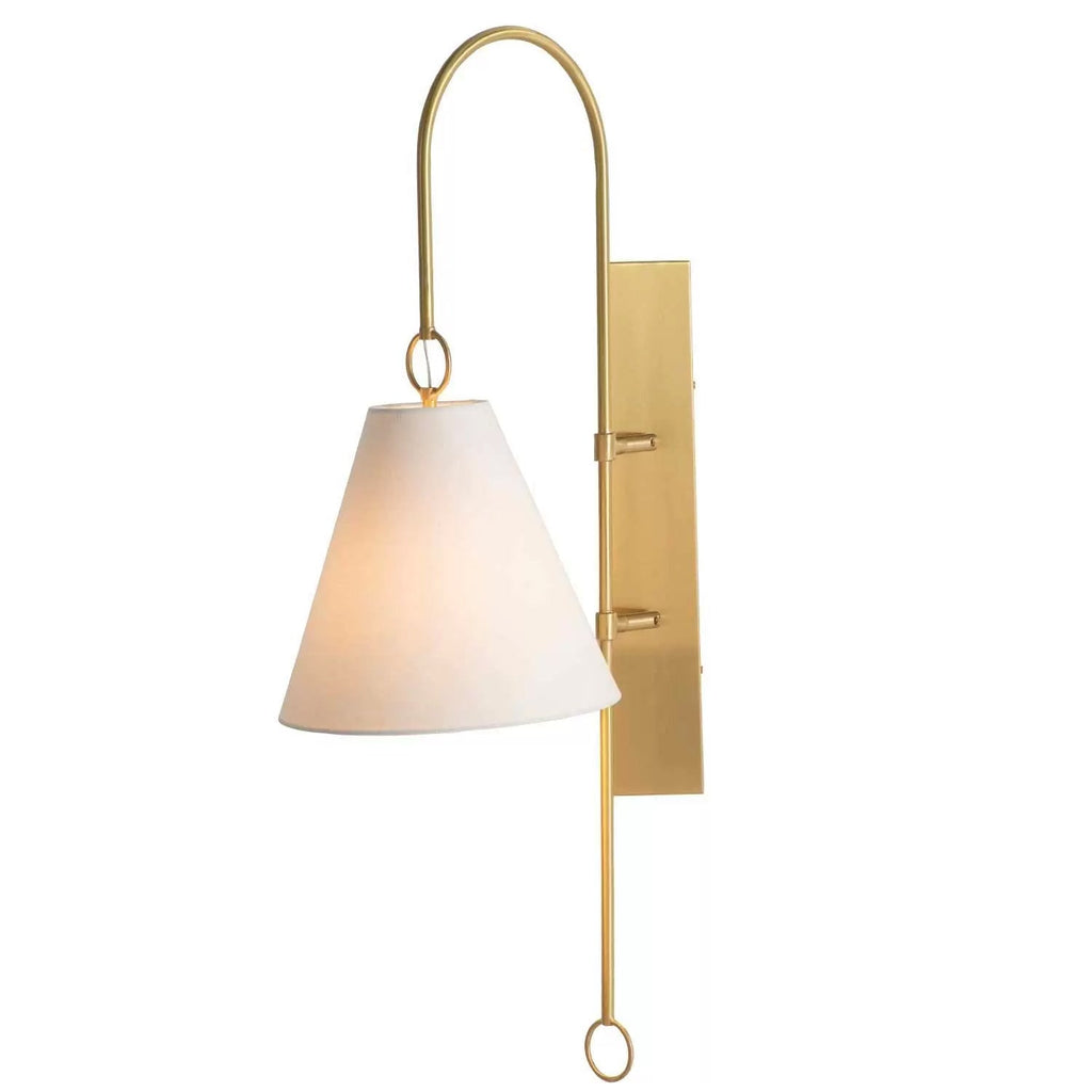 Ildvuvyi Modern Premium Brass Fabric Metal Wall Lamp