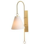 Ildvuvyi Modern Premium Brass Fabric Metal Wall Lamp