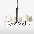 Kvennuvyn Modern Minimalist Metal Fabric Chandelier