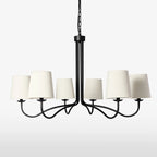 Kvennuvyn Modern Minimalist Metal Fabric Chandelier
