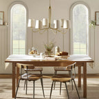 Kvennuvyn Modern Minimalist Metal Fabric Chandelier