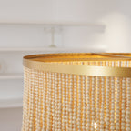 Odette Chandelier Wood and Coconut beads