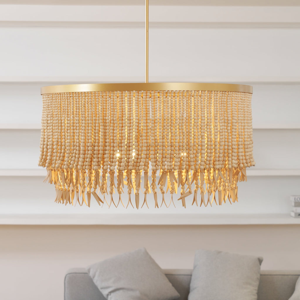 Ljomuvyn Postmodern Luxury Wood Metal Chandelier