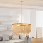 Odette Chandelier Wood and Coconut beads