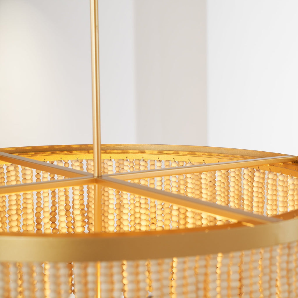 Odette Chandelier Wood and Coconut beads