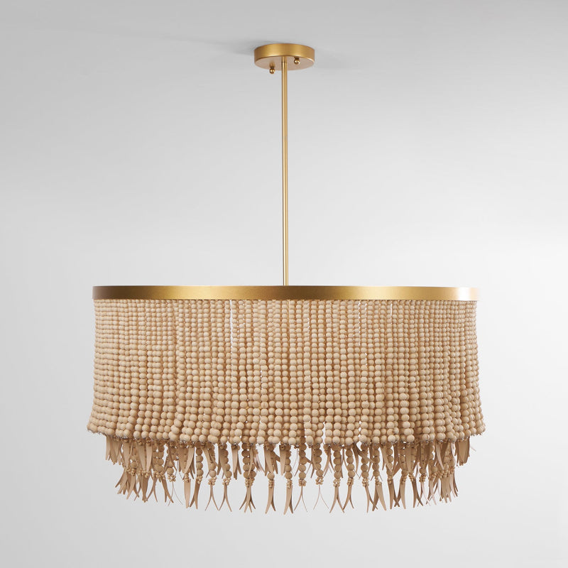 Odette Chandelier Wood and Coconut beads
