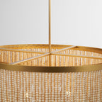 Odette Chandelier Wood and Coconut beads