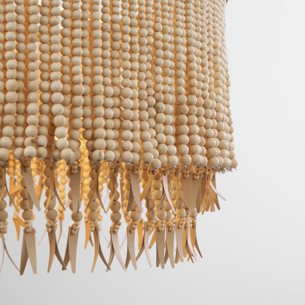 Odette Chandelier Wood and Coconut beads