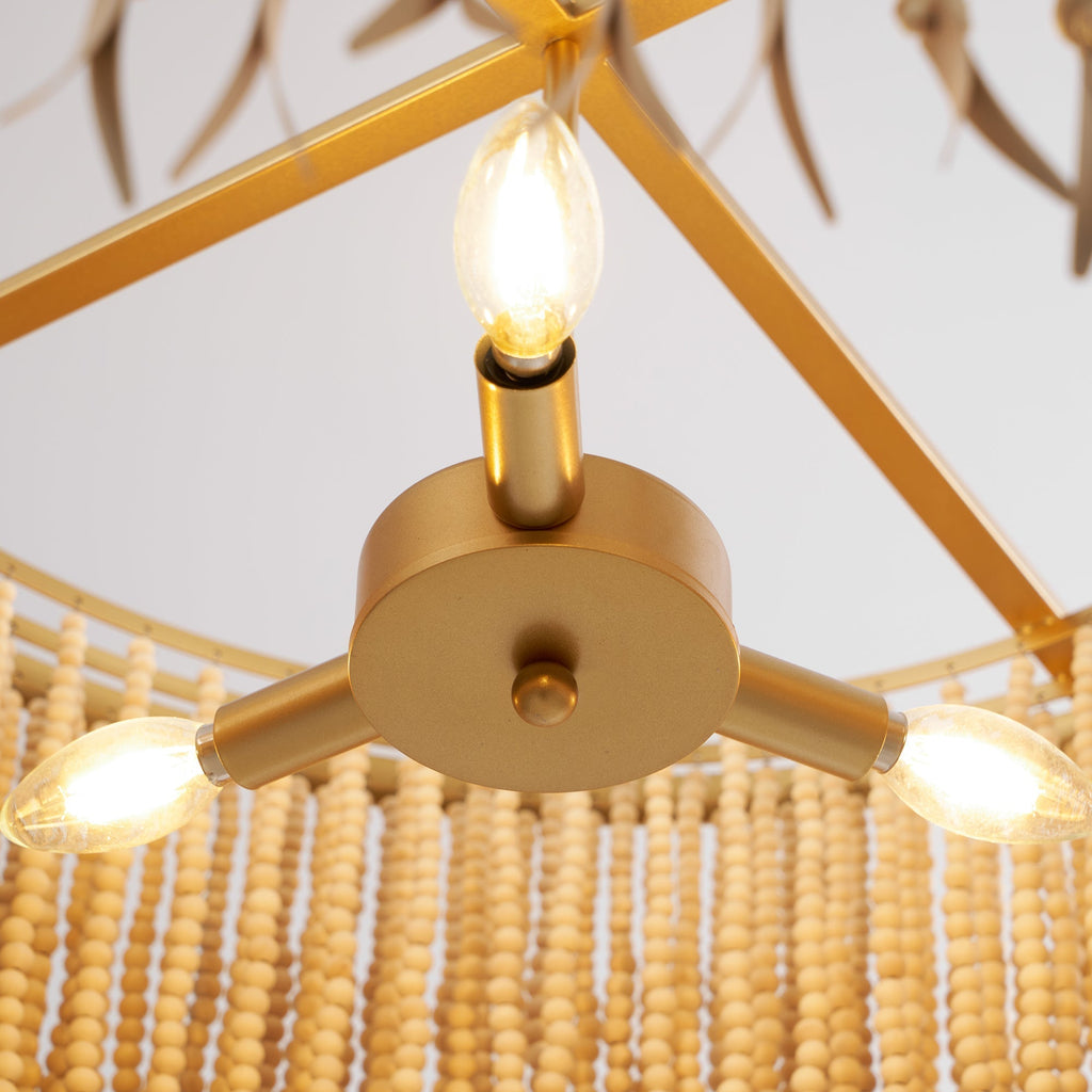 Ljomuvyn Postmodern Luxury Wood Metal Chandelier