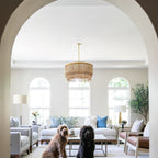 Odette Chandelier Wood and Coconut beads