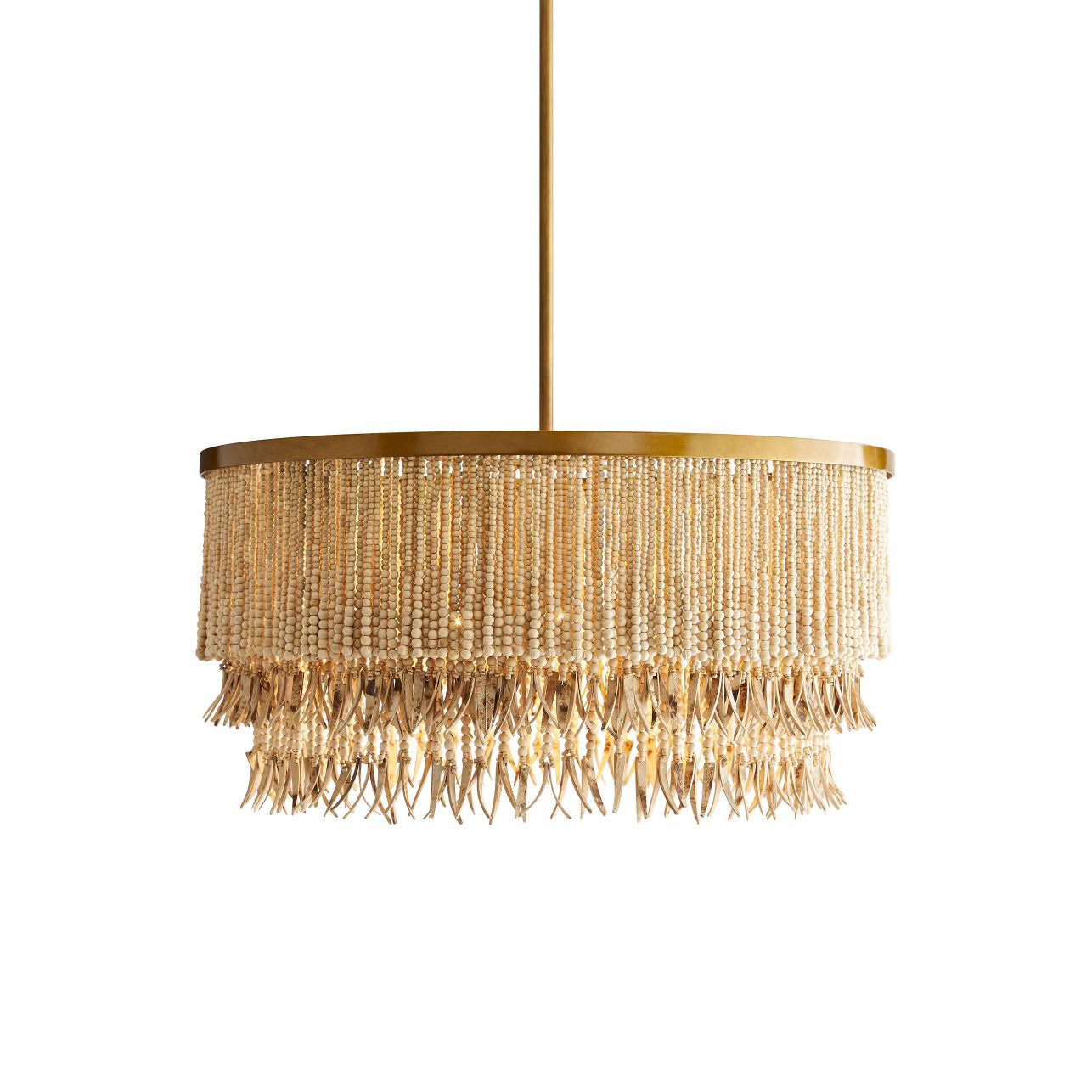 Odette Chandelier Wood and Coconut beads