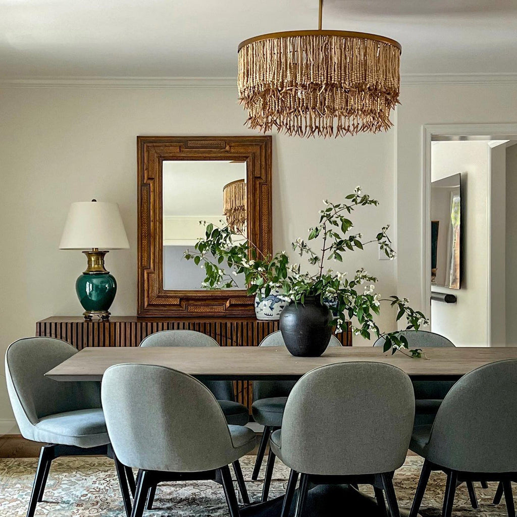 Odette Chandelier Wood and Coconut beads