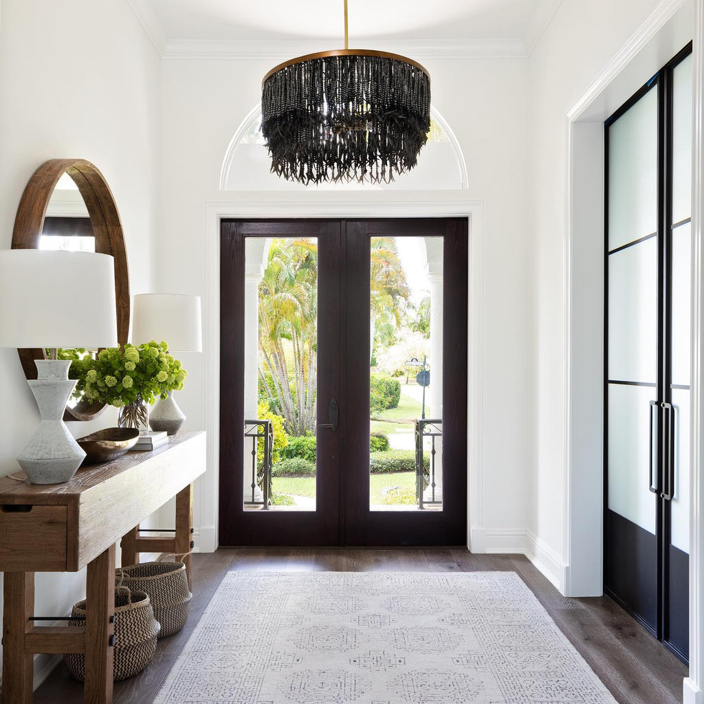 Odette Chandelier Wood and Coconut beads