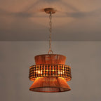 Kvennuvyi Natural Antigua Brown Metal Pendant Lamp
