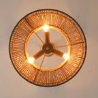Kvennuvyi Natural Antigua Brown Metal Pendant Lamp