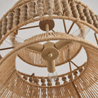 Kvennuvyi Natural Antigua Brown Metal Pendant Lamp