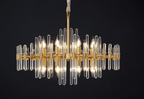 Solara Chandelier Antique Brass Starburst