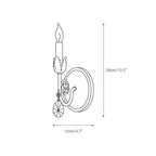 Mjolkuvyn Individual Creativity Metal Crystal Wall Lamp