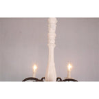 Ljomuvyi Traditional Farmhouse Metal Wood Chandelier