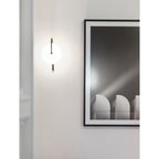 Norduvyn Modern Minimalist Art Metal Glass Wall Lamp